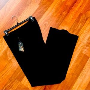 I.N.C. Deep Black Curvy Flair Pants.
